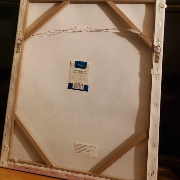 WALL ART (framed) FASHION ART WITH GLITTER - Picture 3 of 3